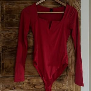 Wild Fable Red Bodysuit Size S
